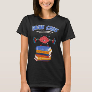 Brain Wins Reading Teacher Book Lover Terug naar S T-shirt