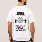 Brain Workout: Geestelijke krachttraining Gym Art T-shirt (Achterkant)