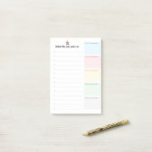 Braindump Aangepaste BEWERKBARE minimalistische ch Post-it® Notes (Op bureau)