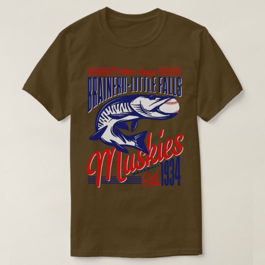 Brainerd Kleine Herfsten Muskies T-shirt (Design voorkant)