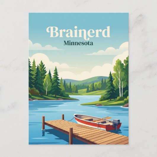 Brainerd, Minnesota Briefkaart (Voorkant)