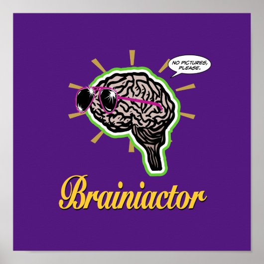Brainiactor Paars Poster (Voorkant)