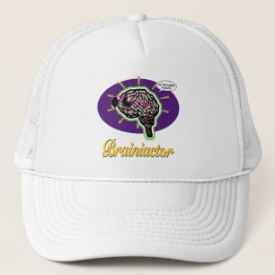 Brainiactor Paarse Ovaal Trucker Pet