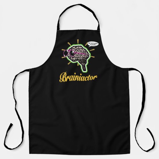 Brainiactor Zwart BG Schort (Voorkant)