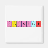 Brainiest periodiek table name magnet (Voorkant)
