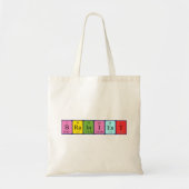 Brainiest periodieke table name canvas tas (Voorkant)