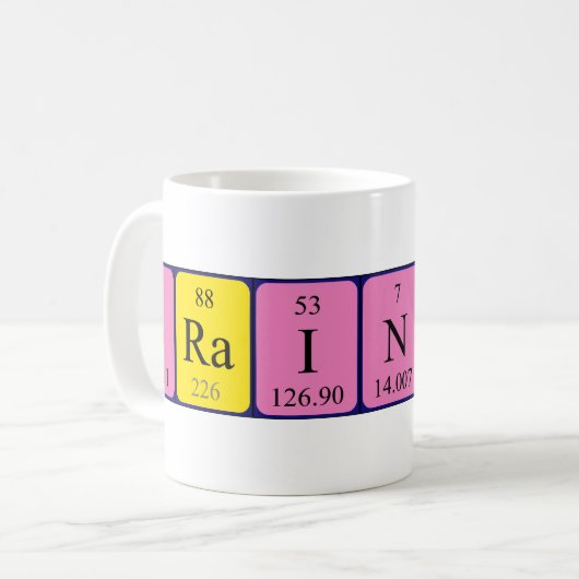 Brainiest periodieke table name mok (Voorkant links)