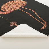 Brainingo Flamingo blanket| gift voor minnaar Sherpa Deken (3/4)