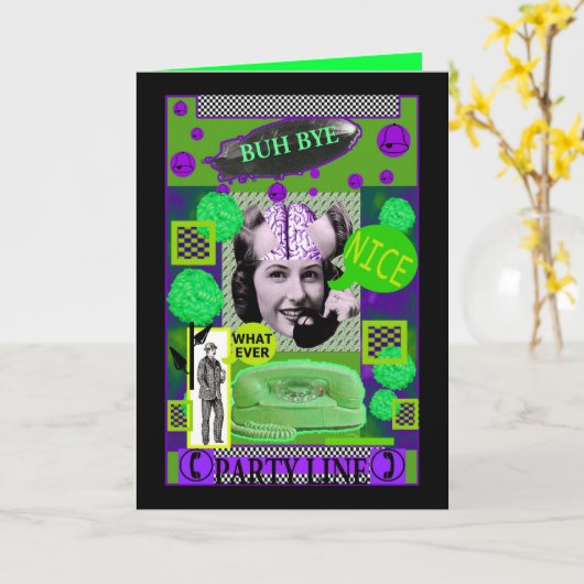 BRAINLADY KAART BUH TOT ZIENS (Gele Bloem)