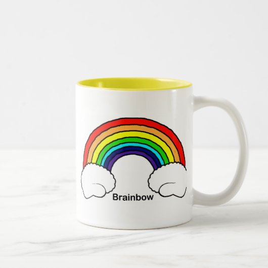 Brainleboog Tweekleurige Koffiemok (Rechts)
