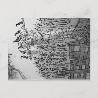 "Brainless" Scarecrow. Briefkaart