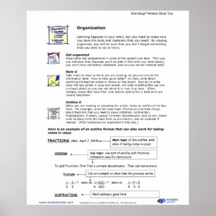 Brainology® Poster4: Organisatie Poster