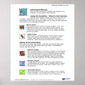 Brainology® Poster 5: Leren en geheugen