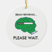 "BRAINREWIRING"-versiering Keramisch Ornament (Voorkant)