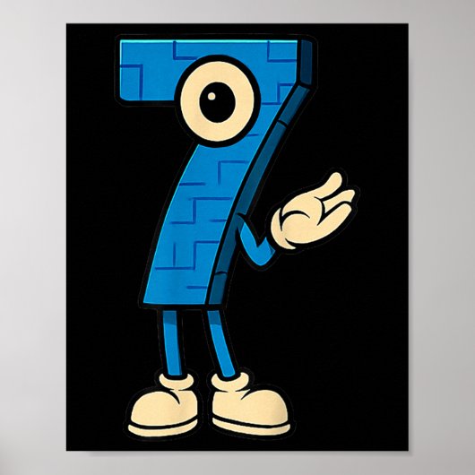 Brainrot 67 Six Seven 6 7 Meme op maat Poster (Voorkant)