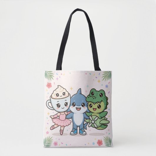 Brainrot Best Friends Squad Tote Bag (Voorkant)