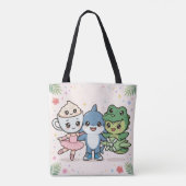 Brainrot Best Friends Squad Tote Bag (Achterkant)