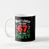 Brainrot Grappig Kerstmis 67 Meme Kerstmis Meest W Koffiemok (Links)