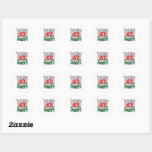Brainrot Grappige Kerstmis 67 Meme Kerstmis Meest  Ronde Sticker (Vel)