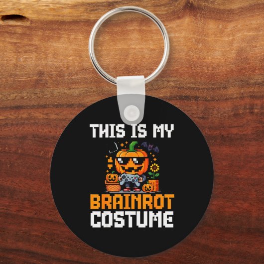 Brainrot Halloween Shirt Kids Boys 10-12 Girls Bra Sleutelhanger (Voorkant)