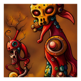 Brainrot - Ken Gage Surrealistische Kunst Perfect Poster