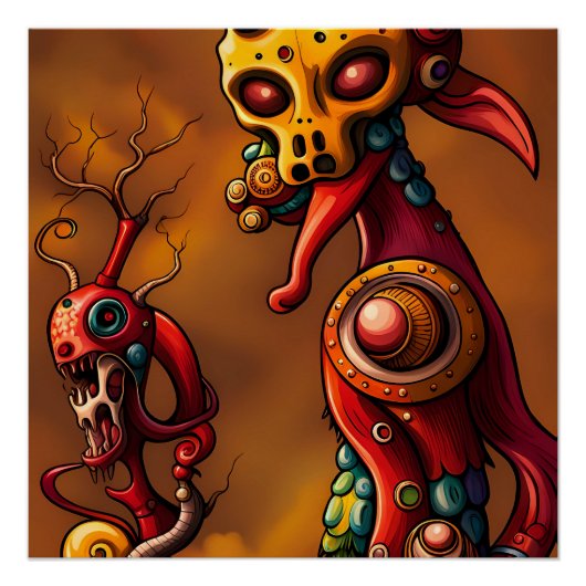 Brainrot - Ken Gage Surrealistische Kunst Perfect Poster (Voorkant)