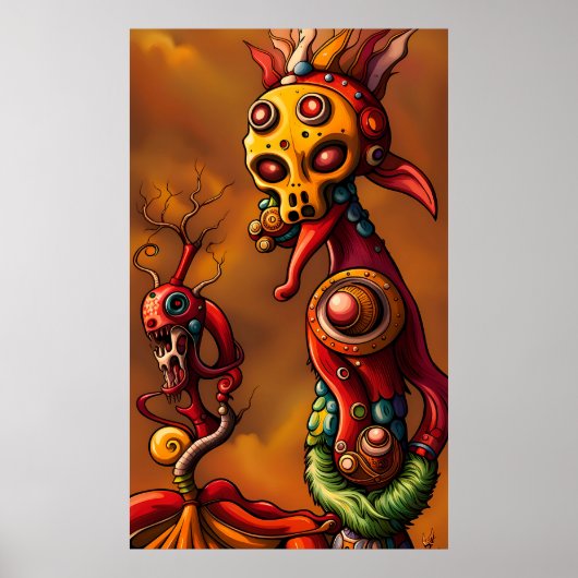 Brainrot - Ken Gage Surrealistische Kunst Poster (Voorkant)