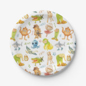 Brainrot Meme Birthday Party Papieren Bordje (Voorkant)