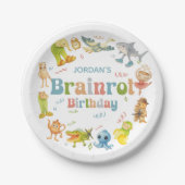 Brainrot Meme Birthday Party Papieren Bordje (Voorkant)