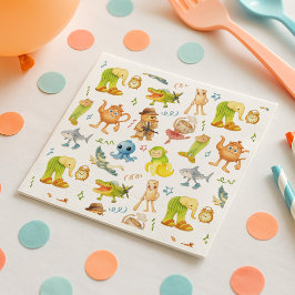 Brainrot Meme Birthday Party Servet