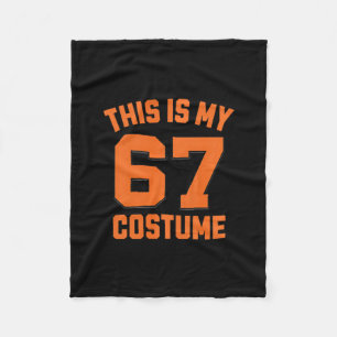 Brainrot Meme Boys Kids 67 Dit Is Mijn Halloween 6 Fleece Deken