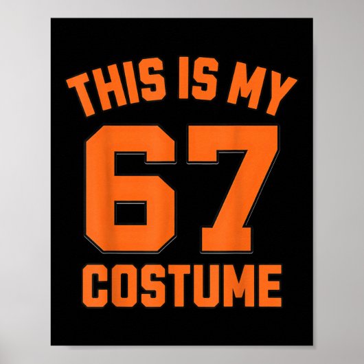 Brainrot Meme Boys Kids 67 Dit Is Mijn Halloween 6 Poster (Voorkant)