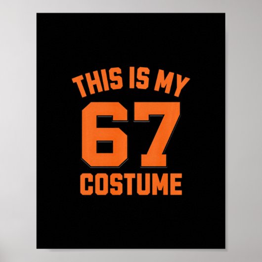 Brainrot Meme Jongens Kids 67 Dit Is Mijn Hallowee Poster (Voorkant)