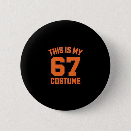 Brainrot Meme Jongens Kids 67 Dit Is Mijn Hallowee Ronde Button 5,7 Cm (Voorkant)