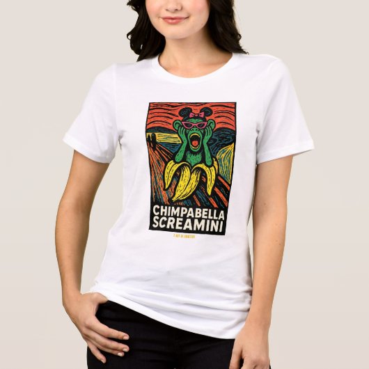 Brainrot POP Chimpabella Screamini Tri-Blend Shirt (Voorkant)