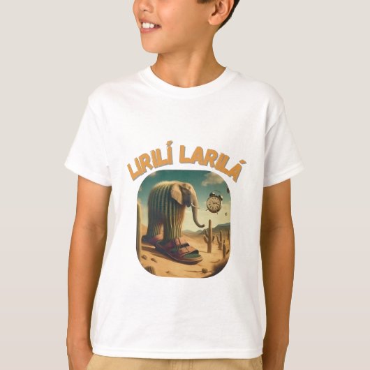 BrainRots Lirili Larila | Elephant with Cactus Bod T-shirt (Voorkant)