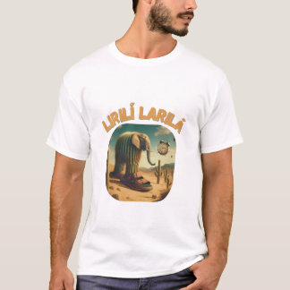 BrainRots Lirili Larila Elephant with Cactus Body T-shirt