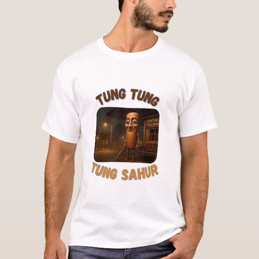 BrainRots Tung Tung Tung Sahur T-shirt (Voorkant)