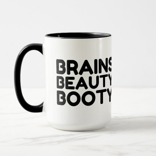 BRAINS BEAUTY BOOTY FUNNY QUOTES MOK (Links)