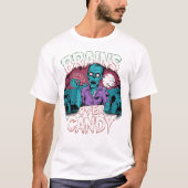 Brains & Blood Splatter - Scary Zombie Graphic T-s T-shirt (Voorkant)