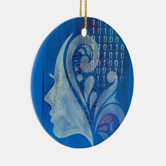 Brains & Bytes Keramisch Ornament (Rechts)