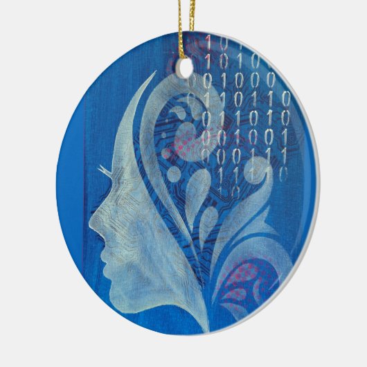 Brains & Bytes Keramisch Ornament (Links)