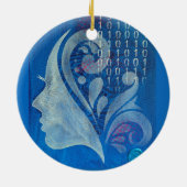 Brains & Bytes Keramisch Ornament (Achterkant)
