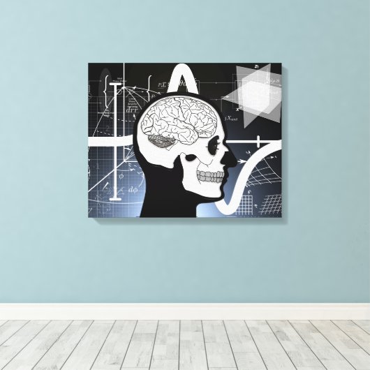 Brains Canvas Afdruk (Insitu (Houten vloer))