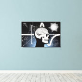 Brains Canvas Afdruk (Insitu (Houten vloer))