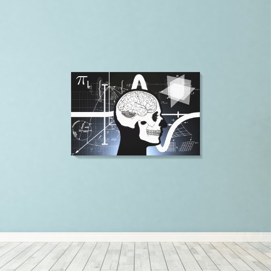 Brains Canvas Afdruk (Insitu (Houten vloer))