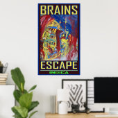 BRAINS ESCAPE INDICA POSTER (Thuiskantoor)