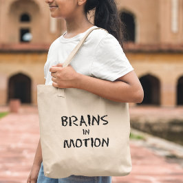 Brains in Motion Cool Student Afstuderen Cadeau Tote Bag