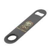 Brains Optional Zombie Coffee Funny Cute Undead  Speed Flessenopener (Achterkant Gekanteld)