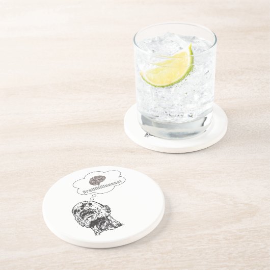 Brains Zandsteen Onderzetter (Zijkant)